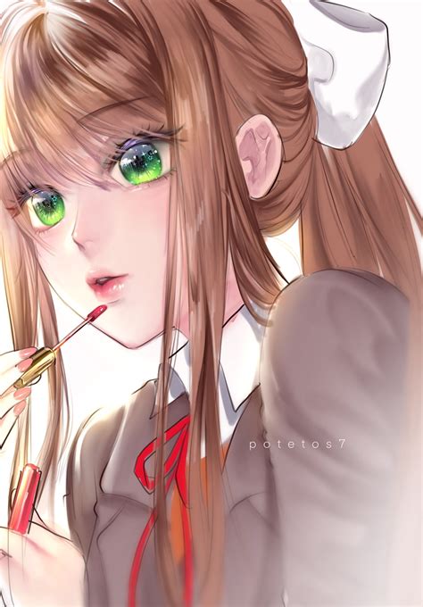 Monika Doki Doki Literature Club Image 2782052 Zerochan Anime