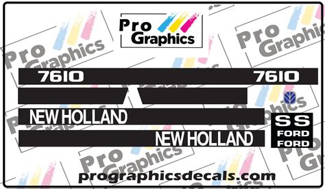 New Holland 7610S Decal Set – Pro Graphics