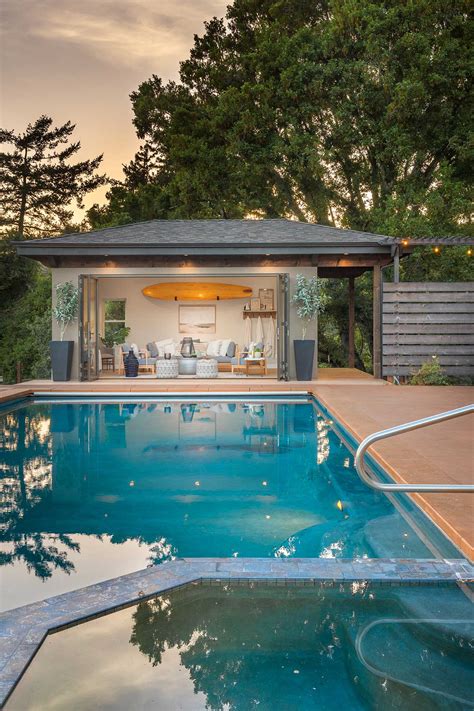 Japandy-Style Pool House in Corralitos, CA | Talmadge Construction