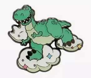 93469 Rex Hot Topic Pixar Cloud Blind Box Loungefly Disney Pin