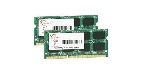 Gskill So Dimm 8 Gb Ddr3 1600 2x 4 Gb Dual Kit Arbeitsspeicher F3