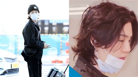 BTS Suga Casually Ruffles His Long Hair At The Airport And It S