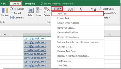 How To Quickly Convert Or Copy Email Addresses Column In Excel To