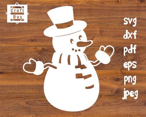 Snowman Svg Snowman Dxf Christmas Cut File Christmas Etsy