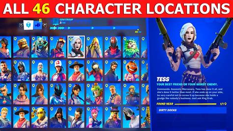 All 46 Character Locations In Fortnite Season 6 All Bossnpc Locations