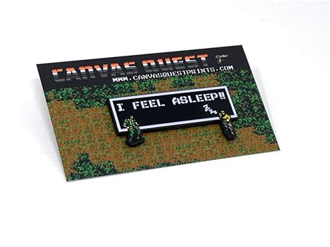 Metal Gear For Nes I Feel Asleep Pin Or Magnet Etsy