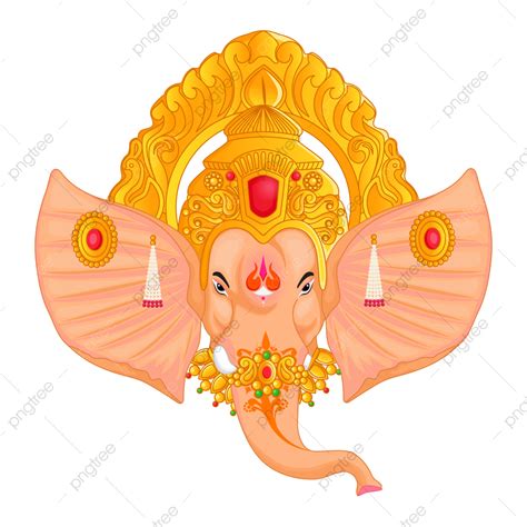 Ganesh Chaturthi Ganesha Vector Design Images Lord Ganesha Face And