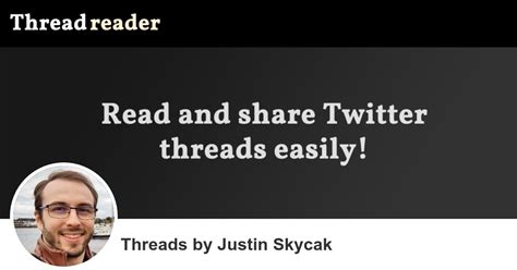 Justin Skycak S Threads Thread Reader App