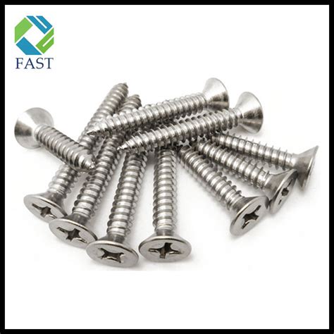 Stainless Steel Countersunk Flat Head Phillips Self Tapping Screws