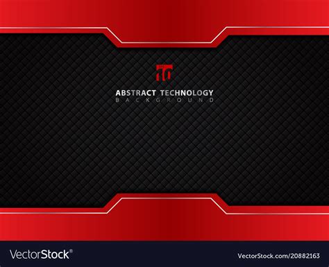 Template red and black contrast abstract Vector Image