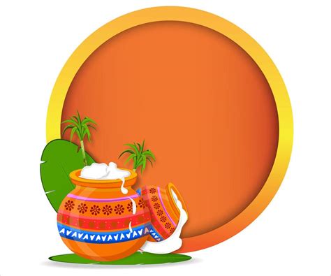 South Indian Happy Pongal Harvest Festival Banner Design Image Of