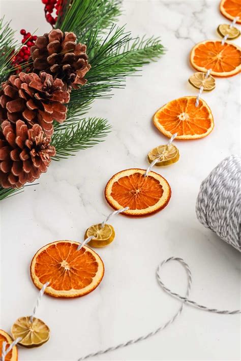 Homemade Dried Orange Garland Christmas Decoration Xoxobella