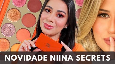 Novidade Eudora Linha Niina Secrets Make Testando Paleta Orange Youtube