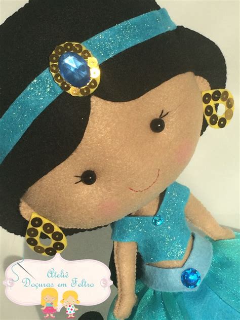 Boneca Princesa Jasmine Em Feltro Molde Artofit