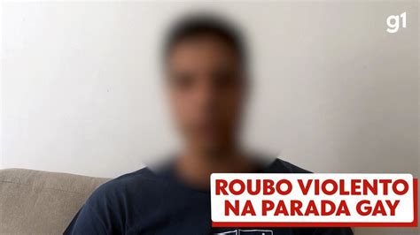 Vídeo Homem relata roubo de celular e agressão na Parada Gay em