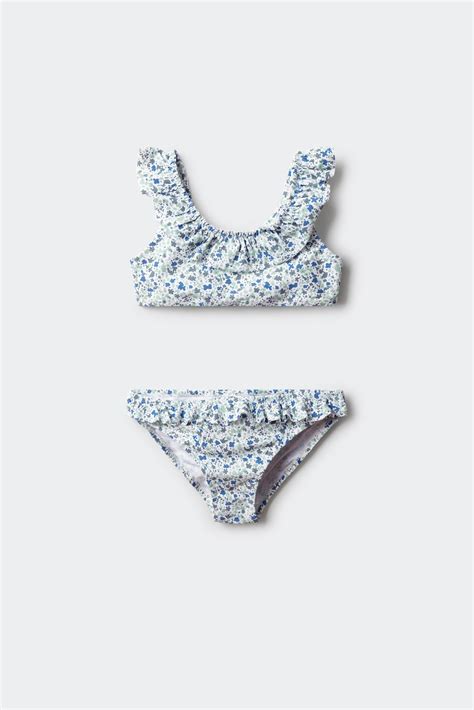 Bikini flores niña Bikinis para niñas SPF