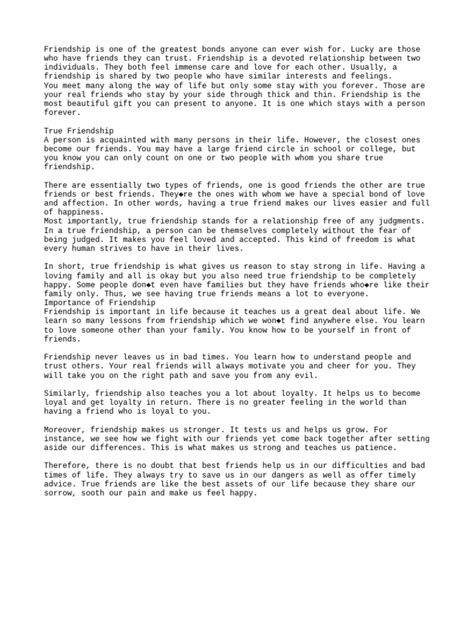 Friendship | PDF | Friendship | Love 