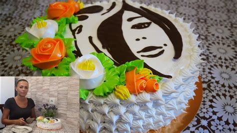 Торт для женщины на юбилей Торт ЖЕНСКИЙ ДЕВУШКА с ЦВЕТАМИ Украшение ...