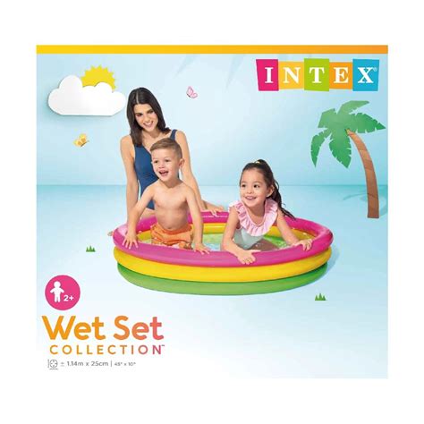 INTEX SUNSET GLOW POOL 114X25 Popit Kingdom Malta S Coolest Toy Shop