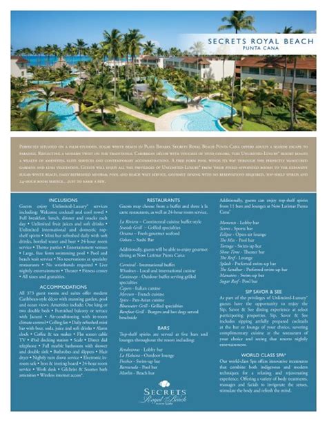 Secrets Royal Beach Punta Cana Amresorts