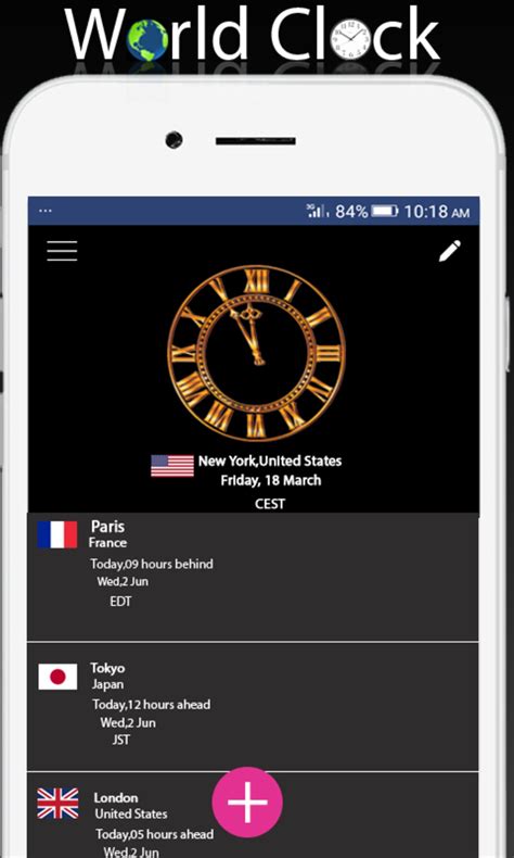 World clock widget and weather: Time of Countries for Android - Download