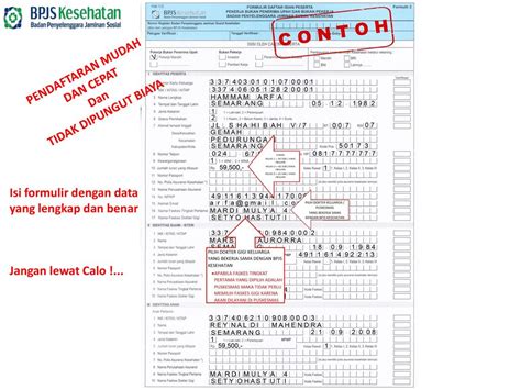 Formulir Bpjs Kesehatan Perubahan Data