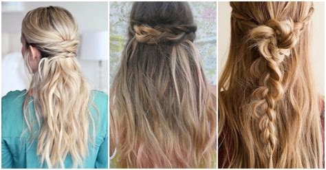 15 Casual And Simple Hairstyles That Are Half Up Half Down