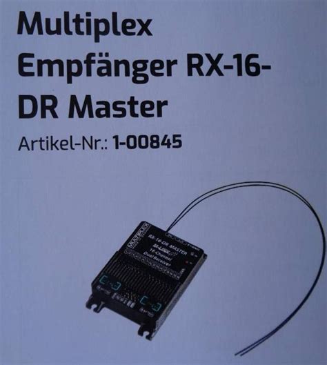 Empfänger RX 16 DR Master Faber Modellbau