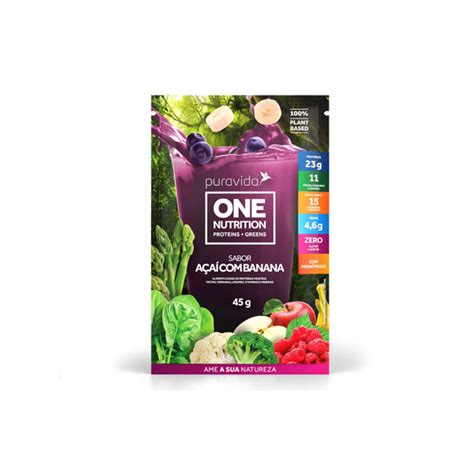 Sache One Nutrition Sabor Açaí Banana Puravida 45G Ugami Mercado