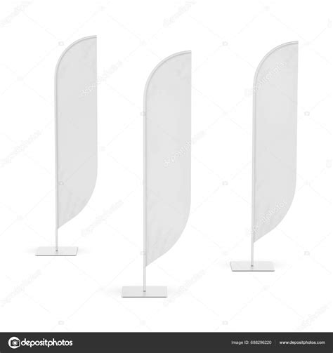 Feather Flag White Background — Stock Photo © EstudioCog #688296220