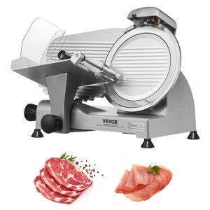 VEVOR Meat Slicer, 340W Electric Deli Food Slicer with 10" SUS420 ...