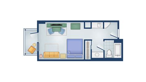 Disney Boardwalk Villas 2 Bedroom Floor Plan