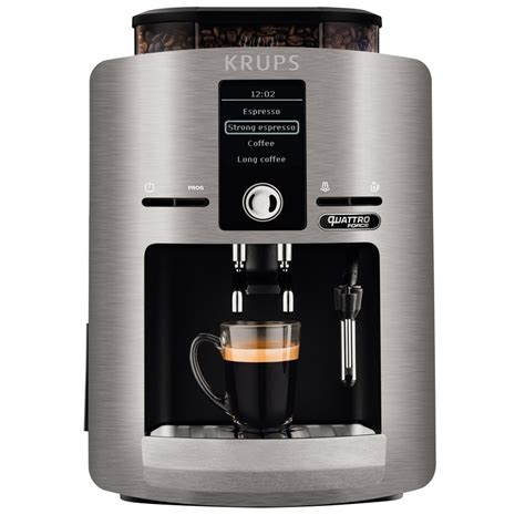 Krups EA82FB Cafetera Espresso Automática Quattro Force Plata