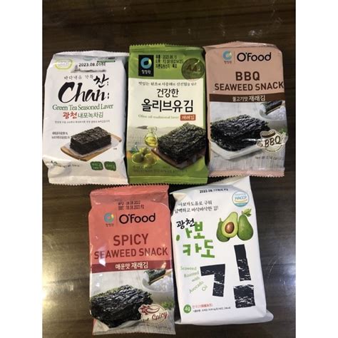 Korean Roasted Seasoned Laver Seaweed Wrapper Nori Grams Grams