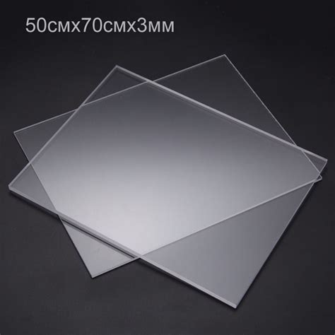 Оргстекло 3мм прозрачное 50х70см, 1 шт, Акрил купить на OZON по низкой ...