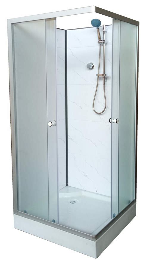 Душевая кабина без крыши AQUAPULSE 8514В 90х90х195 см. fabric white ...