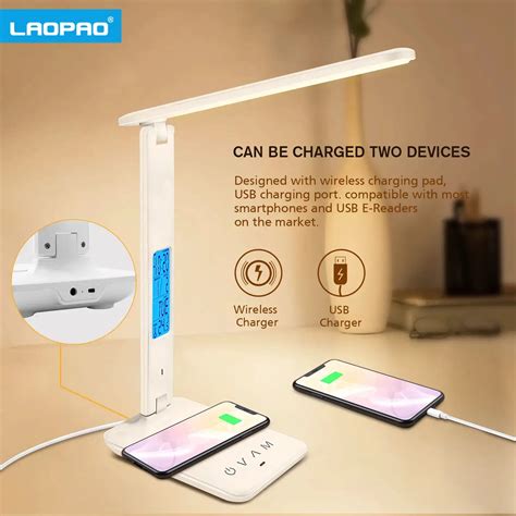 Hei Er Qi Wireless Charging Led Schreibtisch Lampe W Mit Kalender