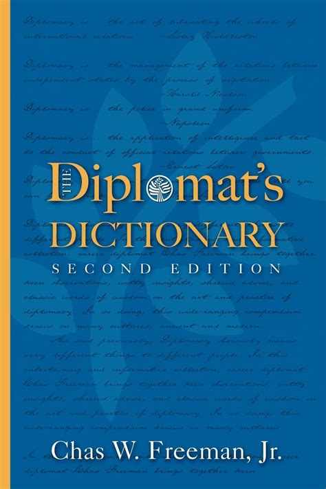 Diplomat S Dictionary Chas W Freeman 9781601270504 Books