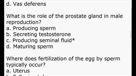 Male Reproductive Tract Mcqs Topicwise Youtube