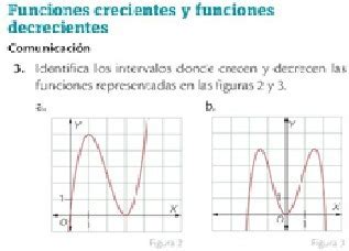 Identifica Los Intervalos Donde Crecen Y Decrecen Las Funciones