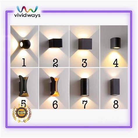 K2 VIVIDWAYS MODERN OUT IN DOOR LED WALL LIGHT 3000K Shopee Malaysia