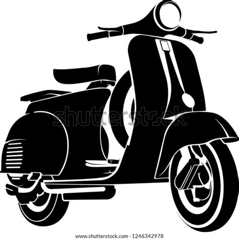 Vespa Vector Silhouette