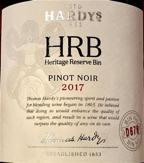 2017 Hardys Pinot Noir Hrb D678 Australia Cellartracker