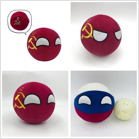 Sovietball Russiaball Plush Doll Ussr Russia Country Balls Polandball