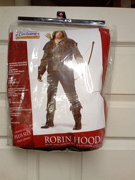 Plus Size Robin Hood Costume Plus Size 48 52 Ebay