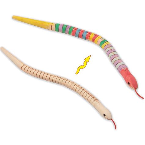 Wooden Wiggly Snakes 10pcs 12 Inch Unfinished Wooden Wiggly Snakes