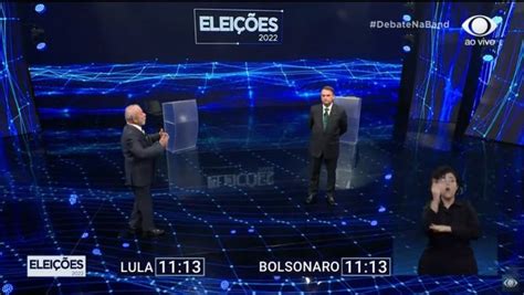 Clique Para A Assistir O Debate Da Band Bolsonaro E Lula Têm 1° Confronto Direto Do 2° Turno