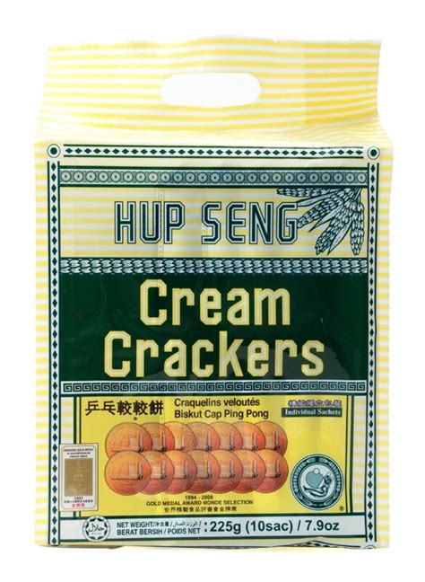 Hup Seng Cream Cracker ฮบเสง ครม แครกเกอร ขนมปงกรอบ 225 กรม