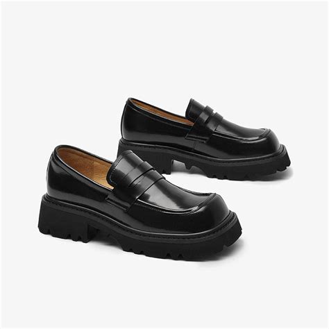 Beautoday Square Toe Classic Penny Loafers For Women Beau Today