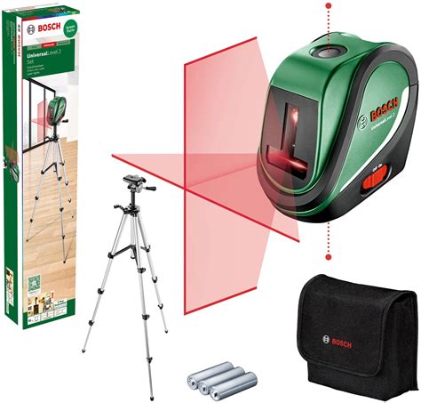 Bosch Kreuzlinienlaser Universallevel Set Laserkreuz Integrierte